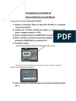 Procedimiento de Encendido Una Planta Electrica PDF