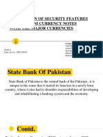Comparison of Security Features of Pakistani Currency Notes With The Major Currencies