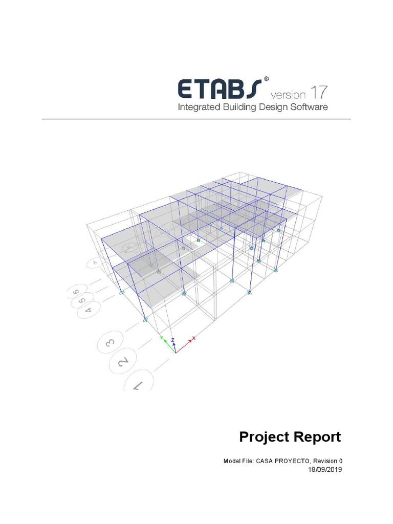 Project Report: Model File: CASA PROYECTO, Revision 0 | PDF | Physical ...