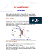 Overview & Energy Optimization of Power Distribution Transformers