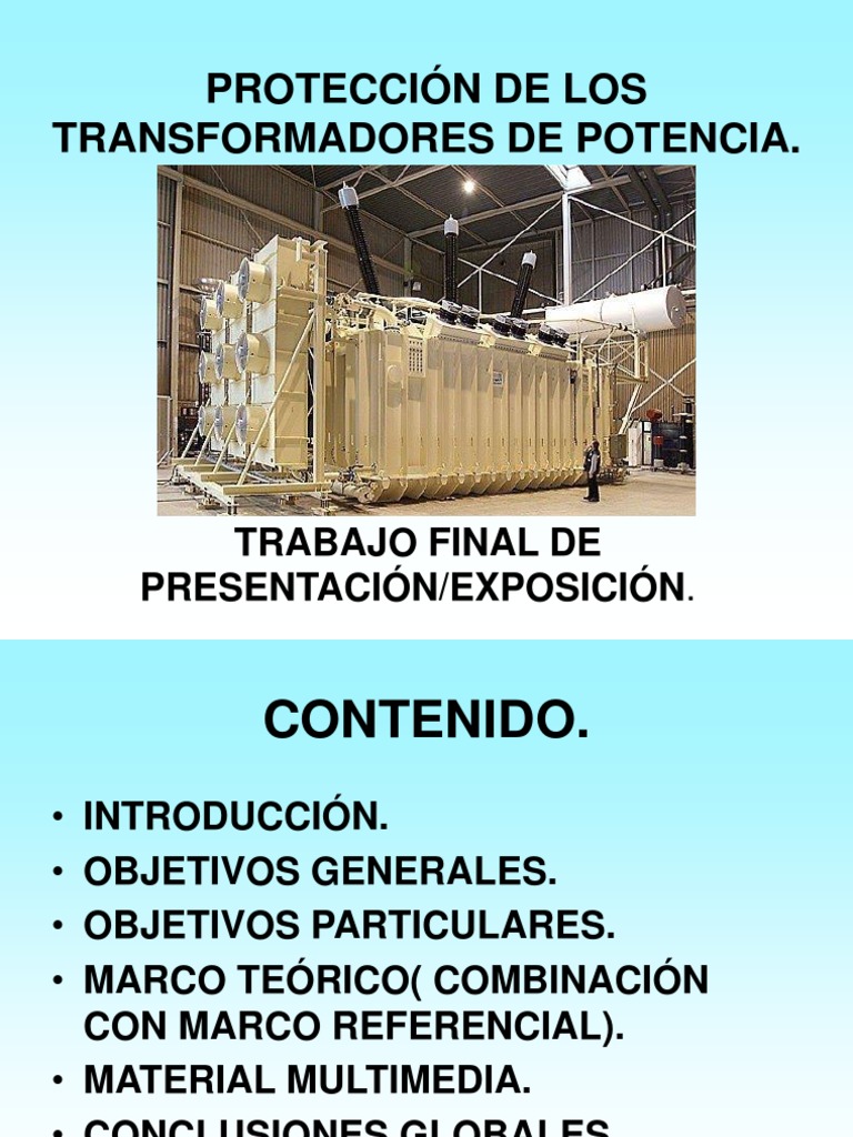 Protección de Los Transformadores de Potencia | PDF | Transformador