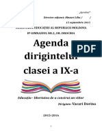 Agenda Dirigintelui Ix