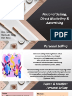 Personal Selling, Direct Marketing & Advertising