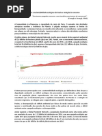 Para garantir a sustentabilidade ecológica não basta a redução do consumo