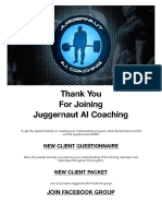 Thank You For Joining Juggernaut AI Coaching: Join Facebook Group