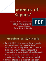 "Economics of Keynes": Intermediate Macroeconomics ECON-305 Spring 2013 Professor Dalton Boise State University