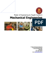 Mechanical Engineering: Master of Engineering by Taught Course in
