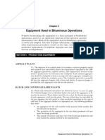 Equipment Used in Bituminous Operations: Section I - Production Equipment