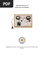 Laboratory Manual For Energy Band Gap Experiment