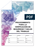 Procedimiento para La Verificación de Seguridad y Salud en El Trabajo