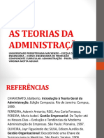 As Teorias Da Administração - Slides