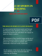 The Role of Sports in Nation Building