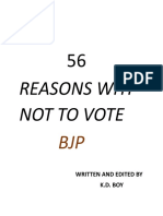 Why Not To Vote BJP