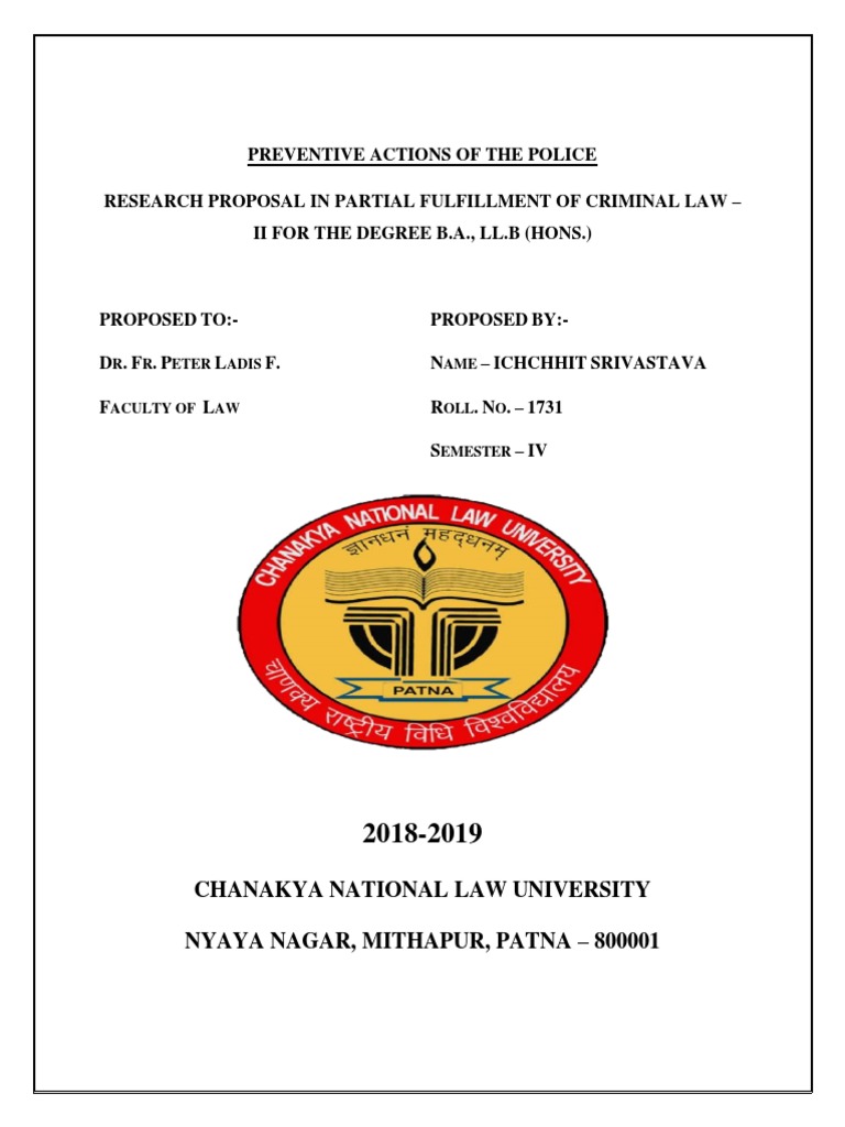 Police Preventive Actions in Criminal Law | PDF | Crime & Violence ...