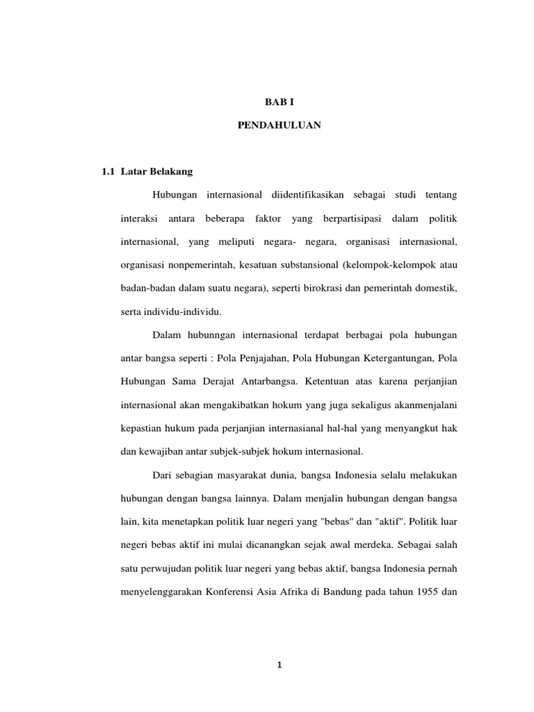 Makalah Peran Indonesia Dalam Perdamaian Dunia