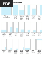 Newspaper and Magazine Ad Sizes | PDF | Newspaper Publishing | Newspapers