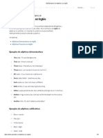 100 Ejemplos de Adjetivos en Inglés PDF