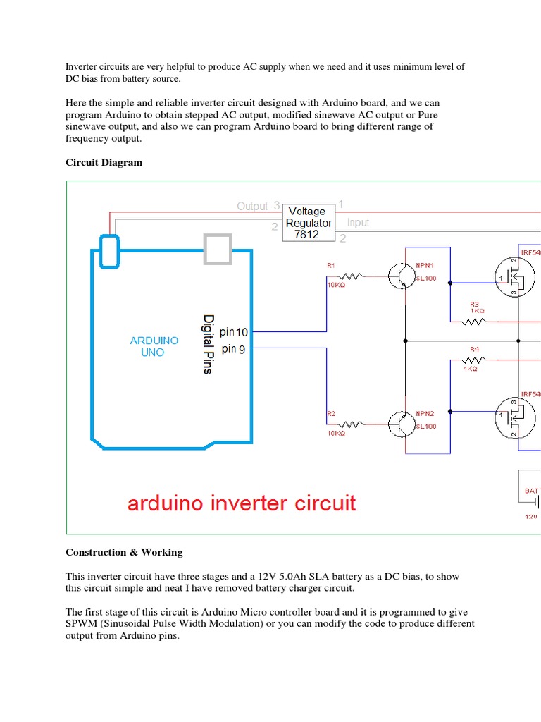 Inverter Circuit Circuit Diagram