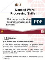 3 Advanced Word Processing Skills