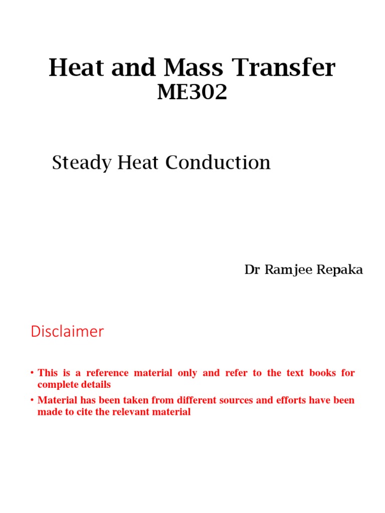 Thermal Resistance Networks for Steady Heat Conduction Through Plane ...