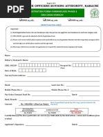 Registration Form-Farmhouses Phase-2 Dha Oasis Karachi: Pakistan Defence Officers Housing Authority, Karachi