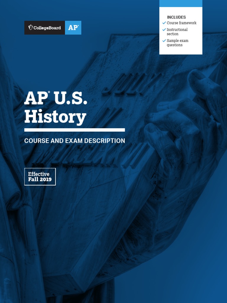 Ap Us History Course and Exam Description PDF Advanced Placement