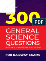 300 General Science Questions for Railways Exams