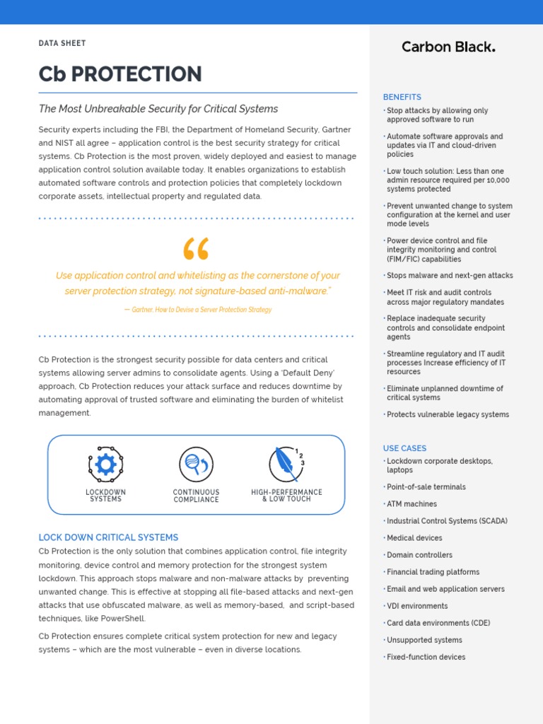 CB Protection Data Sheet PDF Regulatory Compliance Software 