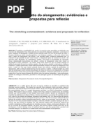 o Mandamento Do Alongamento - Evidências e Propostas Para Reflexão