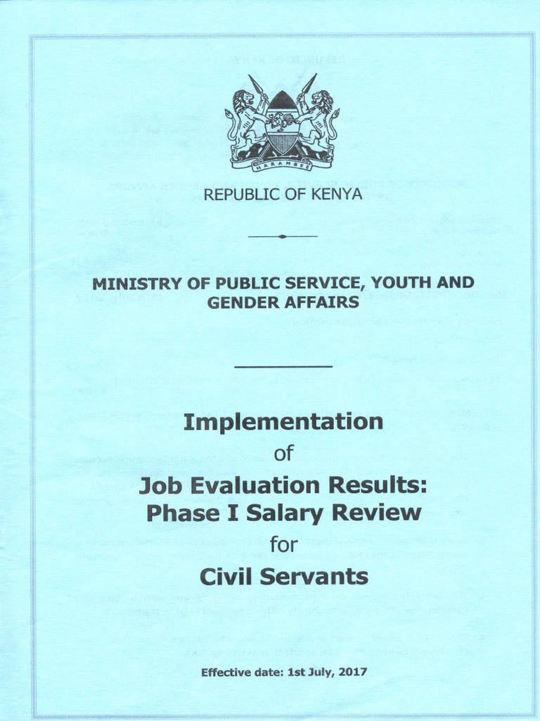 Phase 1 Salary Review For Civil Servants | PDF