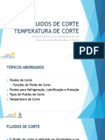 Fluidos de corte e temperatura de corte: funções e tipos