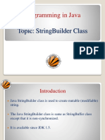 String Handling (StringBuilder Class)