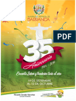 35 ANIVERSARIO Programa Final