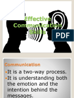 Effective Communication Skills