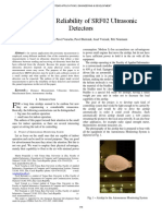 Testing of A Reliability of SRF02 Ultrasonic Detectors