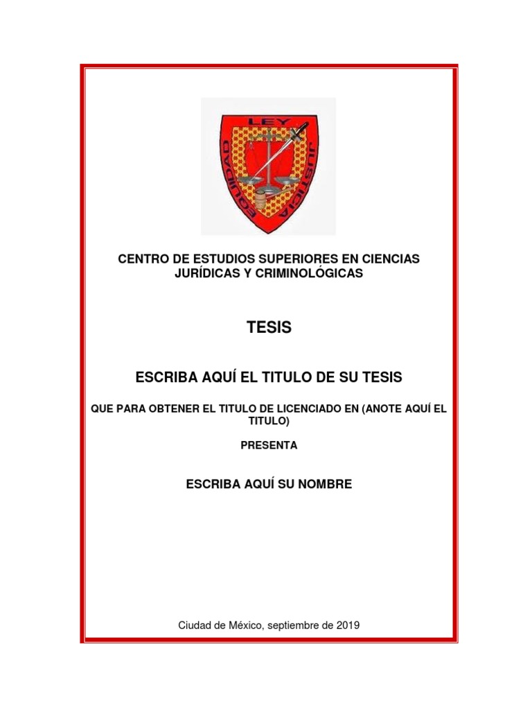 Portada de Tesis CESCiJUC | PDF