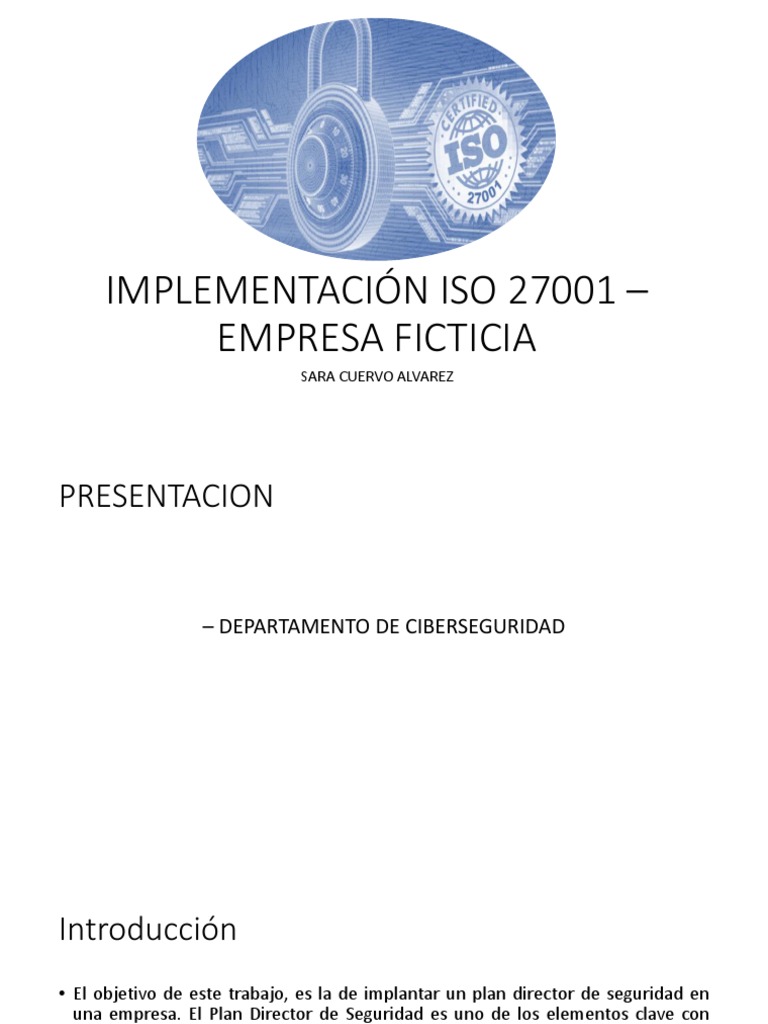 Implementación de ISO 27001 en Empresas | PDF | La seguridad ...