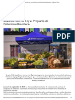 Misiones Creó Por Ley El Programa de Soberanía Alimentaria - Misiones Plural