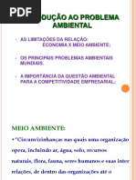 1 - Introdução a Questão Ambiental