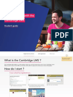 Getting started with the Cambridge LMS Student guide