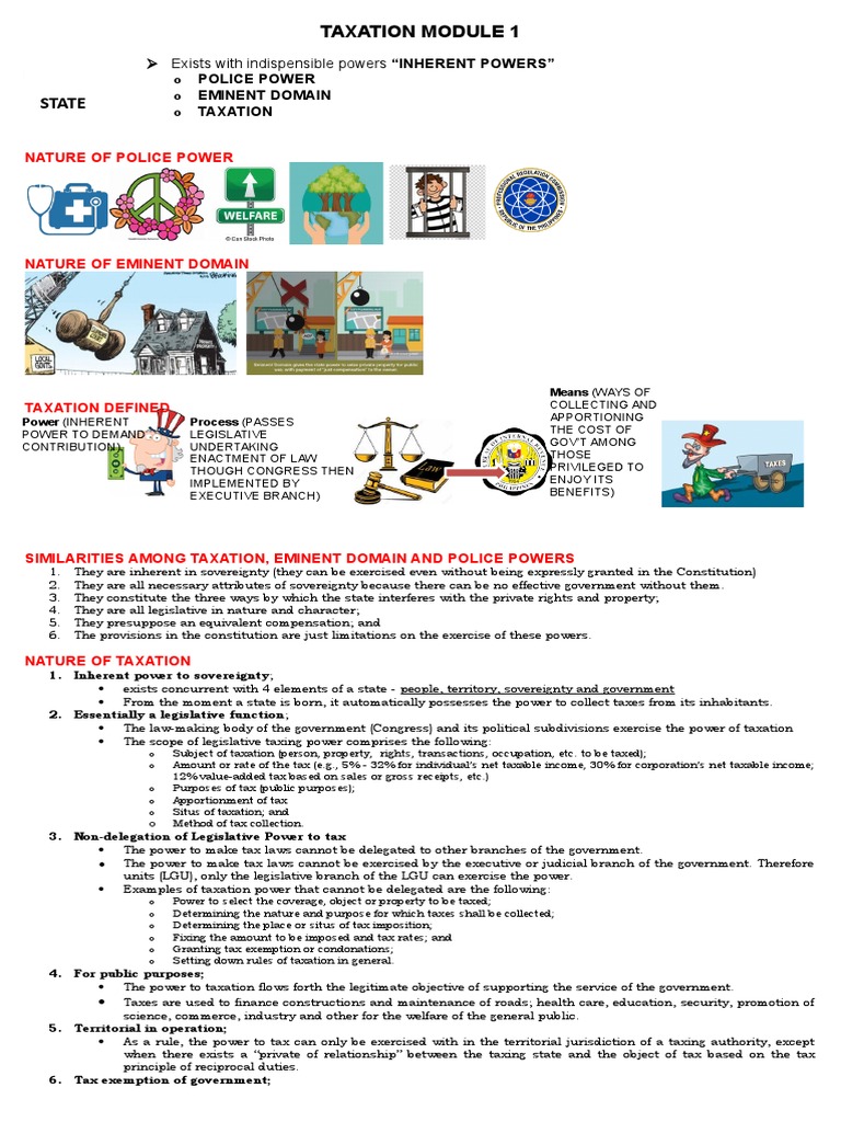Basic Principles Taxation Module | PDF | Taxation In The United States ...