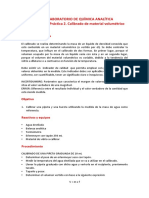 Calibrado de Material de Vidrio PDF