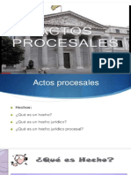 Hechos y Actos Procesales