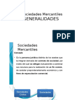 Sociedades Mercantiles Generalidades