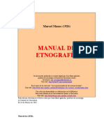 Marcel Mauss 1926 Manual de Etnografia