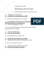 QCM de Comptabilité Générale 40 Questions 2012 Reponse Souligné