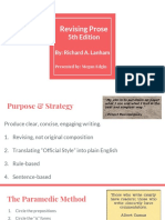 Summary Revising Prose PDF