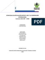 Estrategia Articulacion ICBF Cooperacion Internacional CINDE Convenio1053 2014