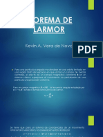 Teorema de Larmor: precesión uniforme de una partícula cargada en un campo magnético