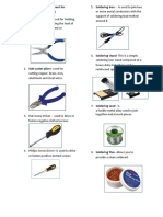 Common Tools and Equipment For Computer System Servicing